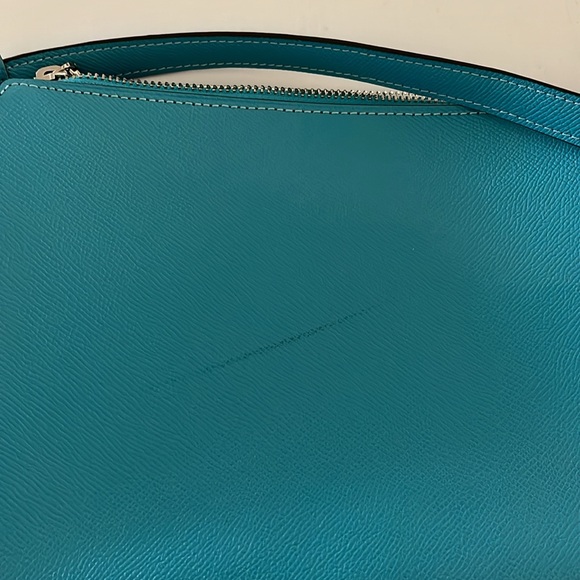 NWOT Coach Signature Aqua Mini Gallery File Crossbody with Adjustable Strap - Picture 13 of 14
